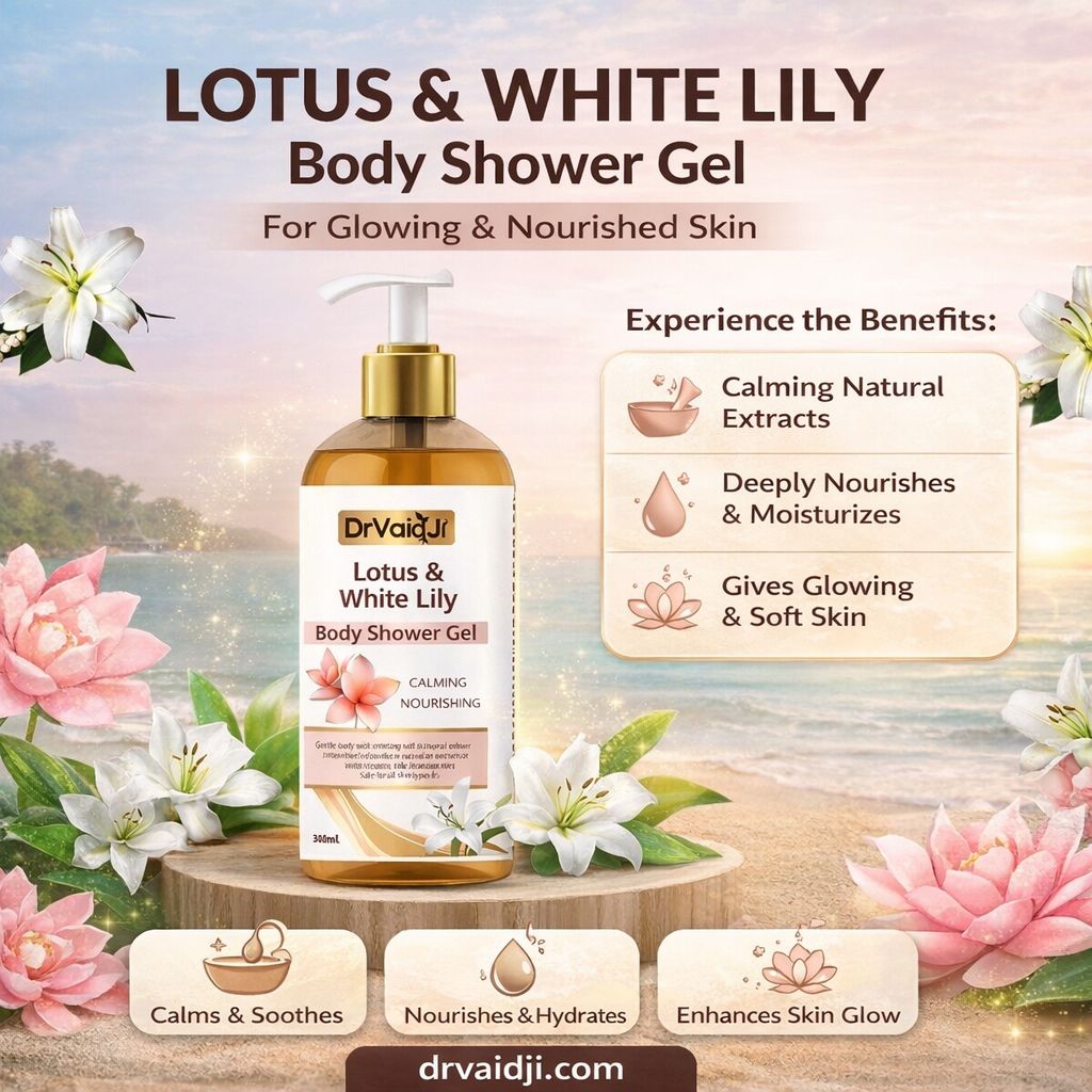 white lily for skin Lotus and White Lily Shower Gel
