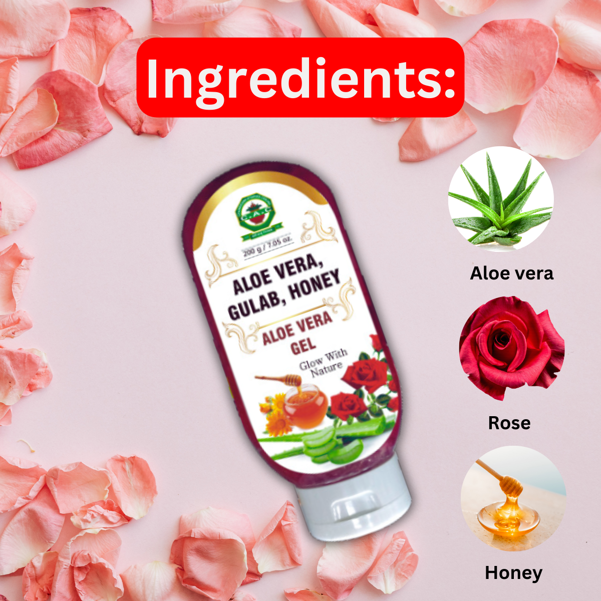 Aloe Vera Gulab Gel