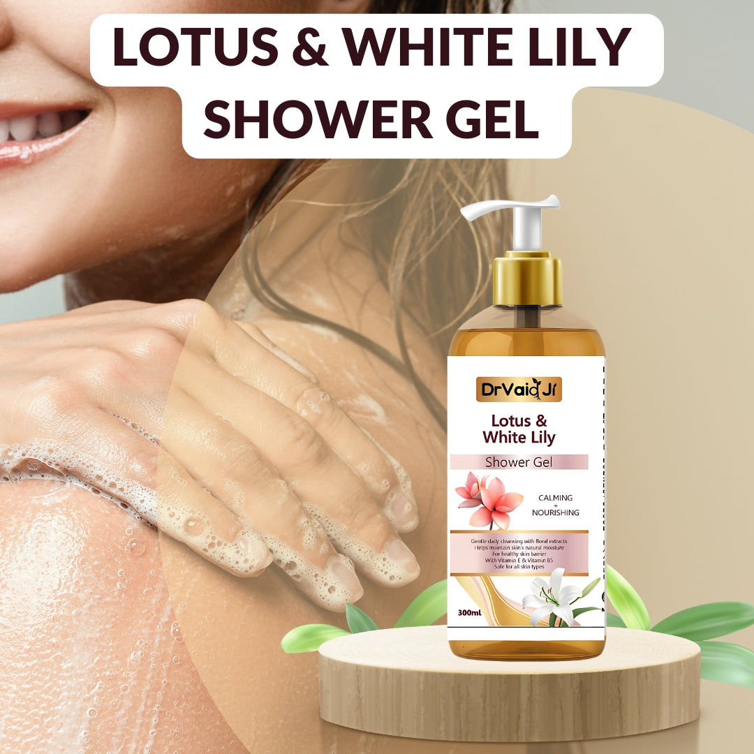 white lily skin benefits Lotus and White Lily Shower Gel